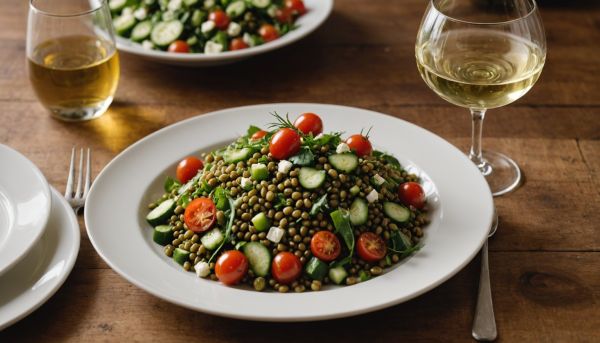 Quel vin s'accorde idéalement avec une salade de lentilles ?